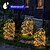 baratos Luzes de paisagem-Luzes solares para áreas externas, à prova d'água, luz de jardim movida a energia solar para quintal, decoração de árvore de fadas externa, iluminação colorida de LED, decoração de caminho de pátio,
