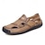 economico sandali da esterno-sandali casual bianchi da uomo slip-on – scarpe estive traspiranti da esterno per spiaggia, vacanze e uso quotidiano