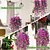 economico Piante e Fiori Artificiali-5 fiori artificiali di ipomea appesi per esterni, petunie finte resistenti ai raggi UV, realistici fiori di seta finta, ipomea di eucalipto, per interni ed esterni, fioriere, verande, patii, decorazioni per la casa.