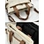 voordelige Handtas &amp; Draagtassen-Canvas schoudertas voor dames - casual tweekleurige handtas met grote capaciteit, multi-pocket ontwerp, lichtgewicht crossbody tas voor dagelijks gebruik, reizen en essentiële moeders