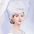 cheap Party Hats-Hats Sinamay Saucer Hat Top Hat Sinamay Hat Wedding Cocktail Elegant Wedding With Floral Headpiece Headwear