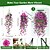 economico Piante e Fiori Artificiali-5 fiori artificiali di ipomea appesi per esterni, petunie finte resistenti ai raggi UV, realistici fiori di seta finta, ipomea di eucalipto, per interni ed esterni, fioriere, verande, patii, decorazioni per la casa.