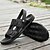 preiswerte Urlaubsandalen-Herren Sandalen Spaziergang Lässig Mikrofaser Bequem Rutschfest Atmungsaktiv Loafer Schwarz Braun Sommer Frühling Herbst