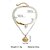abordables Accessoires de vacances-Ensemble de colliers bohèmes superposés en coquillages et perles pour femmes – pendentif turquoise de style plage et breloques dorées pour les vacances d'été et les festivals