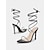 abordables Bal de promo-Sandales à talons aiguilles noires à lacets et strass pour femmes – Chaussures de bal sexy pour les boîtes de nuit, les événements formels et les soirées en amoureux