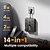 cheap Household Appliances-14-in-1 Flat Plug Power Strip with 4 AC Outlets &amp; 6 USB Ports (2 USB-C) – Overload Protection &amp; Power Expansion Board