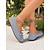 economico Ballerine da donna-ballerine da donna in finta pelle scamosciata con punta larga – comode scarpe da ballo slip-on con punta tonda per uscite casual e per l&#039;uso quotidiano