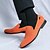 cheap Men&#039;s Slip-ons &amp; Loafers-Men&#039;s Bright Orange Breathable Mesh Loafers – Casual Prom Party Slip-On Shoes for Summer Events