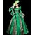 abordables Robes-ancien Rococo Renaissance Maxi Robe Normal Juliette Princesse Mariée Plissé Volanté Princesse Col rond Déguisement Femmes Halloween Carnaval Mascarade Soirée Halloween Performance Adultes