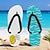billige Ferietøfler-flip flops med andetrykk for menn – morsom og uformell stil for strandturer, utendørs sommerfester og slapper av ved bassenget