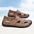 economico sandali da esterno-sandali casual bianchi da uomo slip-on – scarpe estive traspiranti da esterno per spiaggia, vacanze e uso quotidiano