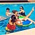 preiswerte Aktivität im Freien-1 Stück aufblasbarer Schwimmgürtel für Erwachsene – verstellbare Auftriebshilfe mit Schnalle &amp;Seil, rot/blau PVC Pool-Trainingsgerät für Schwimmanfänger &amp;Experten, tragbar für Pool, See, Meer