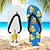 billige Ferietøfler-flip flops med andetrykk for menn – morsom og uformell stil for strandturer, utendørs sommerfester og slapper av ved bassenget