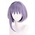お買い得  アニメウィッグ-人工毛ウィッグ Yutenji Ruomai ストレート ナチュラルストレート アシメントリー・ヘアカット ニートバング 機械製 かつら 14 インチ A1 合成 女性用 ファッショナブル クラシック 快適 パープル