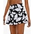 baratos Saias e Skorts Femininos-Mulheres Floral Saia casual Saias de tênis com shorts Bolsos Secagem Rápida Tênis Golfe Badminton Falta Branco Preto Azul Marinho Roupas de tênis