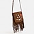preiswerte Zubehör und mehr-Retro Vintage 1970er Tasche Schultertasche Hippie Fransen Damen Party Alltagstauglich Pride Parade Erwachsene Tasche