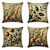 billiga blom- och växtstil-Vintage Pastoral Dekorativa Kuddöverdrag 4PC Mjukt Fyrkantigt Soffkuddöverdrag Kuddöverdrag för Sovrum Vardagsrum Soffa Stolv