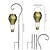 abordables Luces de paisaje-1 PC 2 W Luces solares LED Luces y faroles para caminos Luces para esculturas y paisajes Funciona con energía solar Impermeable Blanco Cálido 3.7 V 1 Cuentas LED