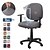 cheap Chair Cover-2 Pcs/set Water Resistant Jacquard Office Chair Cover - Stretch, Removable &amp; Washable