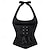 billige korsett-Rokoko Overbustkorsett Maskerade Overbustkorsett Cosplay Jacquard Midjekontroll Dytt opp Jacquardvevnad Kostyme Dame Royal Maskerade Fest Karneval i Venezia Voksne Korsett