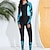 billige One Pieces Rash Guards-Dame Tettsittende dykkerdrakt Forside Glidelås Spandex UV Solbeskyttelse UPF50+ Hurtigtørkende Langermet Badetøy Badedrakt Surfing Strand Vannsport Sommer
