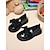 preiswerte Kinder-Loafer und -Slipper-Schwarze Lack-Loafer für kleine Mädchen mit großer Schleife – süße und bequeme Schulschuhe für Kindergarten und Grundschule