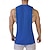 tanie Tank topy sportowe-Męskie Bezrękawnik Kamizelka Top Podkoszulki Bluzka na ramiączkach Bez rękawów Półgolf Lato Nadruk Moda Designerskie Podstawowy Klasyczny Urlop Ulica Wyjściowe Biały Top Tee dla mężczyzn