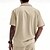 preiswerte Freizeithemden für Herren-Herren Hemd Sommerhemd Freizeithemd Strandhemd Knopfhemd Schwarz Weiß Gelb Marineblau Braun Kurzarm Einfach Revers Urlaub Hawaiianisch Fronttasche Bekleidung Polyester Mode Lässig Bequem