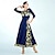 voordelige Ballroom danskleding-Ballroomdansen Kleding Prints Gesplitst Dames Prestatie Opleiding 3/4 mouw Polyester Netstof Spandex