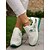 abordables Baskets femme-Baskets brodées de fleurs pour femmes – Chaussures de marche à lacets respirantes et à plateforme pour tenues d&#039;été décontractées