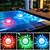 abordables Éclairage subaquatique-Lot de 2 lampes de piscine sous-marines en forme d&#039;OVNI alimentées par piles AAA, étanches IP67, 7 couleurs changeantes, éclairage d&#039;ambiance pour fête au bord de la piscine