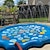 voordelige Koel buiten-100cm/39.37in extra groot luxe buitenspeelgoed - draagbaar zwembad met watersproeiers, alfabet &amp;leermat met getallen, levendig regenboogontwerp, pvc-materiaal, ideaal voor jongeren van 3 tot 5 jaar,