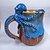 economico Tazze e tazzine-Tazza a forma di polpo blu intenso, tazza da caffè in resina con design a tentacolo 3D, stoviglie a tema nautico, regalo unico per gli amanti dell&#039;oceano &amp;arredamento per la casa