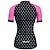 abordables Maillots pour femmes-Femmes Maillot de cyclisme À pois Manche Courte Cyclisme T-shirt Maillot avec 3 poches arrière VTT Vélo tout terrain Séchage Rapide Design Anatomique Évacuation de l&#039;Humidité Respirant Des sports