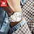 voordelige Mechanische Horloges-OLEVS Heren Mechanisch Horloge Minimalistische Mode Automatisch Opwindend Lumi-nescerende Datum Week Waterdichte Stalen Horloge