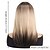 voordelige Synthetische trendy pruiken-Synthetische pruiken Kinky Recht Natuurlijk recht Middelste stuk Asymmetrisch kapsel Machinegemaakt Pruik 4.57 cm A1 Synthetisch haar Dames Middenscheiding Klassiek Kleurgradatie Blond