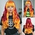 levne Párty paruky-Syntetické paruky Vlnitá Curly Weave Vrstvený střih Elegantní ofina na stroji Paruka 26&quot; A1 Umělé vlasy Dámské Chladný Klasické Pohodlné Vícebarevný