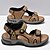 abordables sandalias de exterior-Sandalias deportivas para hombre con correas de velcro ajustables y plantilla acolchada: calzado duradero para actividades al aire libre y senderismo.