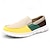 abordables Chaussures sans lacets &amp; mocassins-Chaussures décontractées à enfiler pour hommes, color block – baskets en toile légères et respirantes pour les sorties du week-end et les tenues d&#039;été