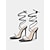 abordables Bal de promo-Sandales à talons aiguilles noires à lacets et strass pour femmes – Chaussures de bal sexy pour les boîtes de nuit, les événements formels et les soirées en amoureux