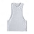 tanie Tank topy sportowe-Męskie Bezrękawnik Kamizelka Top Podkoszulki Bluzka na ramiączkach Bez rękawów Półgolf Lato Nadruk Moda Designerskie Podstawowy Klasyczny Urlop Ulica Wyjściowe Biały Top Tee dla mężczyzn