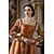 abordables Vestido-Medieval Renacimiento Vestidos Trajes de gala Vestido largo Vikingo caballero celta Disfraz Mujer Real Víspera de Todos los Santos Carnaval Mascarada Rendimiento LARP Feria Ren Adulto Vestido