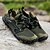 abordables Zapatillas Informales-Hombre Zapatillas de deporte Antideslizantes Barranquismo Casual Diario Cuero PU Malla Transpirable Cómodo Antideslizante Cordones Negro Marrón Verde Trébol Verano Primavera