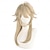 billige Anime parykker-Syntetiske parykker Lu Chen Micro Locs Naturlig lige Mellemdel Frisure i lag Maskinproduceret Paryk 24 tommer (ca. 60cm) A1 Syntetisk hår Dame Midterskilning Klassisk Bekvem Blond