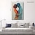 baratos Pinturas a Óleo-Pintura a óleo feita à mão, arte de parede pintada à mão, tela grossa abstrata para pessoas, decoração para casa, moldura esticada, pronta para pendurar