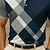 abordables Polo à blocs de couleurs pour hommes-Homme Bloc de Couleur Polo Manche Courte Polos Chemises à Col Vêtement décontracté de travaile École Extérieur Tenue quotidienne Impression 3D Été Bleu Violet Vert