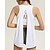 voordelige Dameshirt-Dames Effen Training tanktop Sportshirt Sport tanktop Tanktop Mouwloos Sneldrogend Ademend Tennis Golf Augurkbal Strakke ronde hals Open rug Donker roze Zwart Wit Tenniskleding
