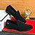 cheap Men&#039;s Slip-ons &amp; Loafers-Men&#039;s Bright Orange Breathable Mesh Loafers – Casual Prom Party Slip-On Shoes for Summer Events