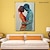 baratos Pinturas a Óleo-Pintura a óleo feita à mão, arte de parede pintada à mão, tela grossa abstrata para pessoas, decoração para casa, moldura esticada, pronta para pendurar