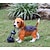 cheap Landscape Lights-1 Pc Outdoor Solar Simulation Puppy Decorative Light Luminous Lantern Courtyard Garden Lawn Path Terrace Landscape Light Cute Animal Decorative Light